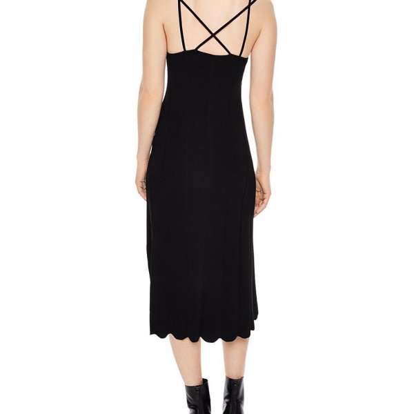 SANDRO WOMENS BLUAN KNIT MIDI DRESS Women's Clothing Deals